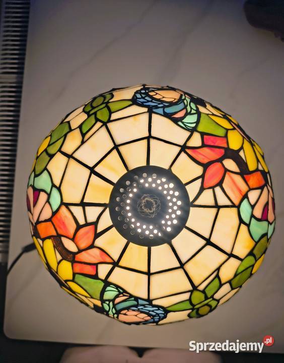 Tiffany lampa witrażowa stołowa nocna biurowa Zaręba