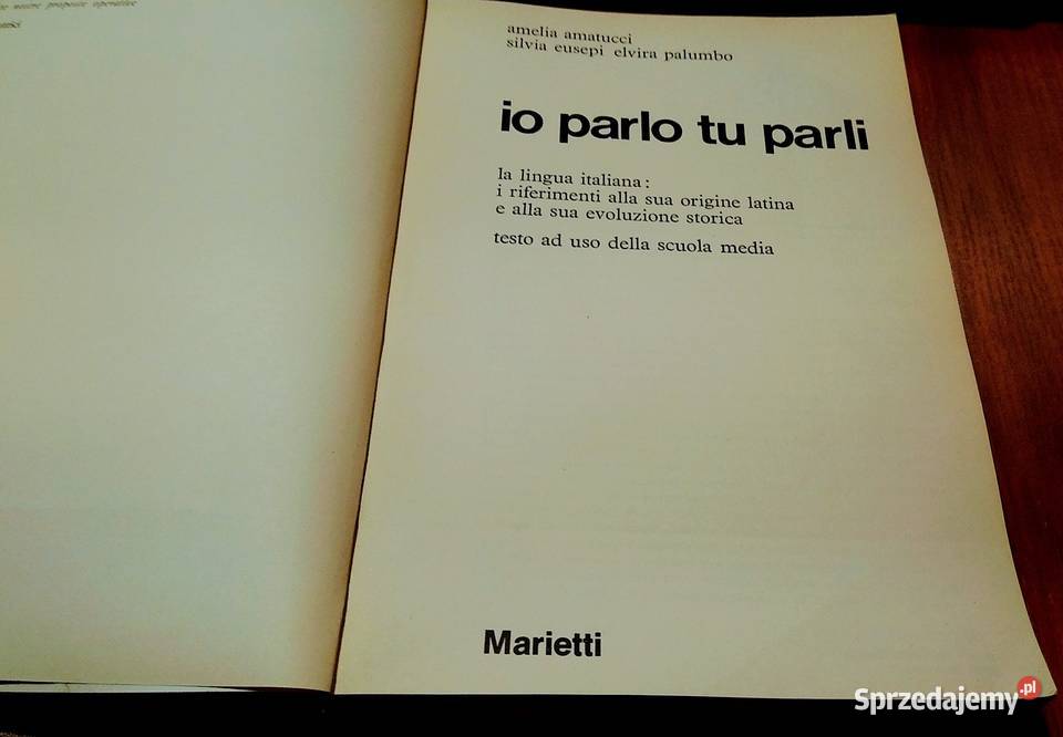 Io parlo tu parli la lingua italiana Amatucci Rok wydania 1980 Gdańsk sprzedam