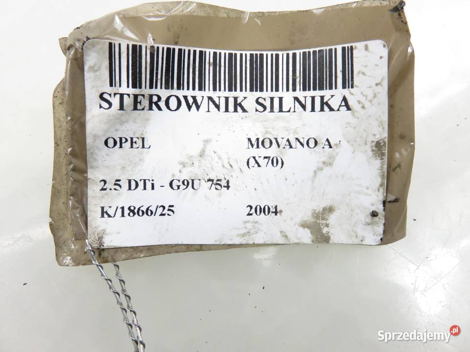 STEROWNIK OPEL MOVANO A 25 DTi 8200311550