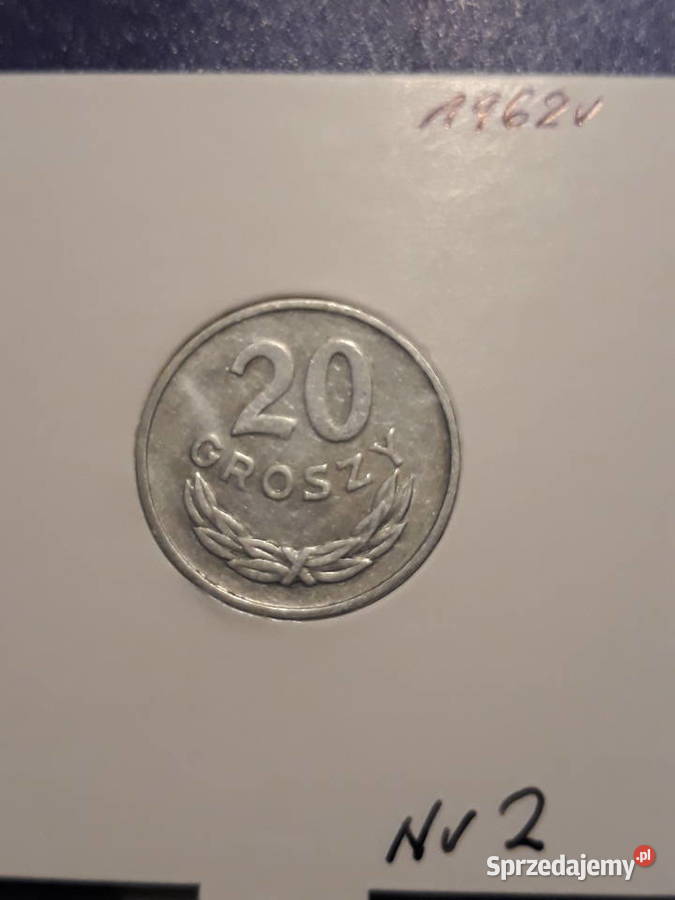 20 groszy 1962 r 2 rzadkość wielkopolskie Konin