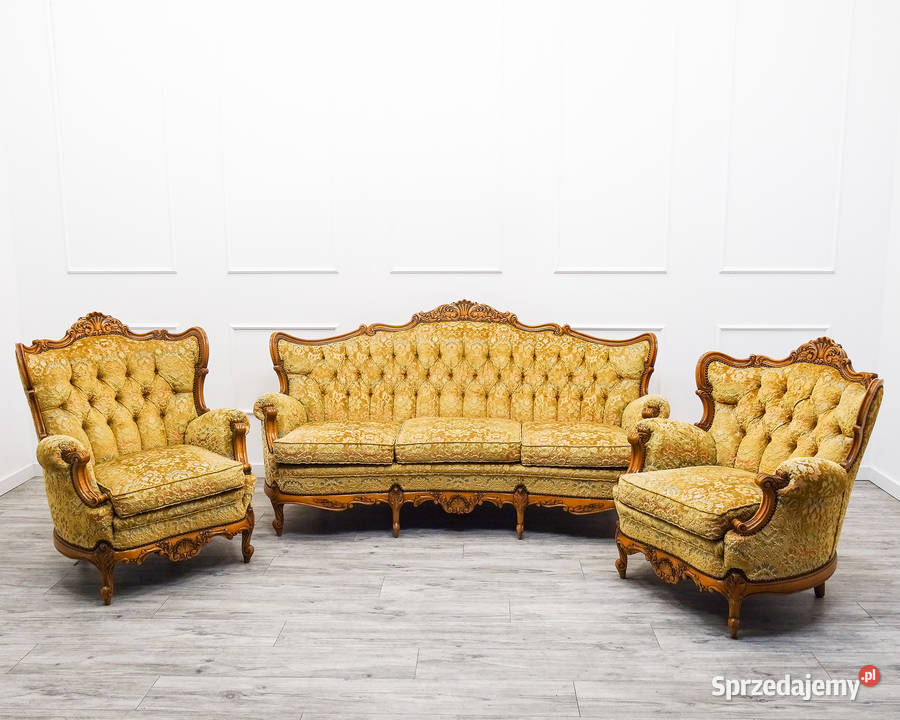 Francuski KOMPLET MEBLI do SALONU Ludwik ZESTAW Kalisz