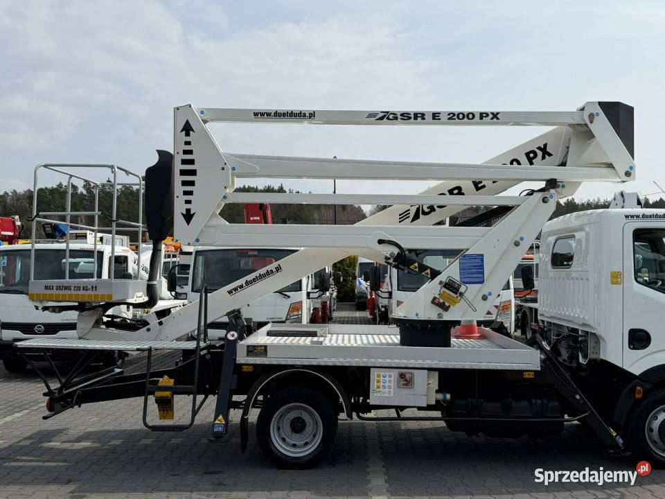 Nissan Cabstar Zwyżka Podnośnik Koszowy GSR E200 110KM Widełki