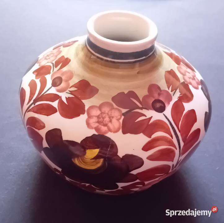 Wazon fajansowy ręcznie malowany ZF Koło Model wielkopolskie Koźminek