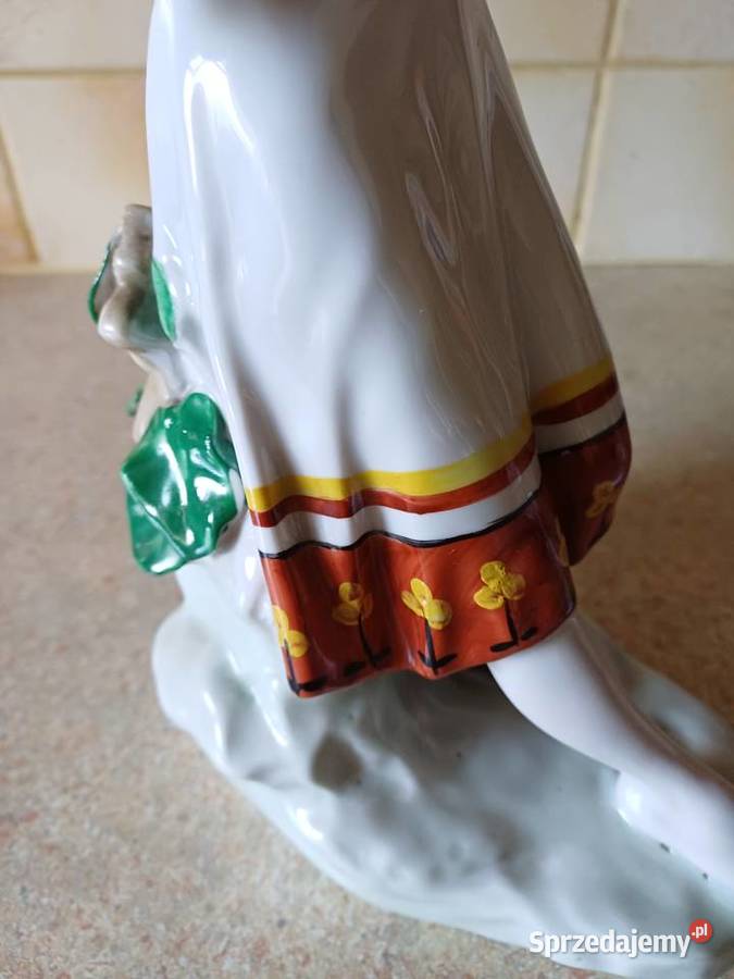 vintage figurkaDziewczyna z rumiankiem małopolskie Nowy Targ