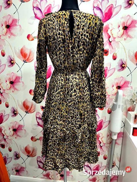 river island sukienka modny wzór panterka print River Island Choszczno