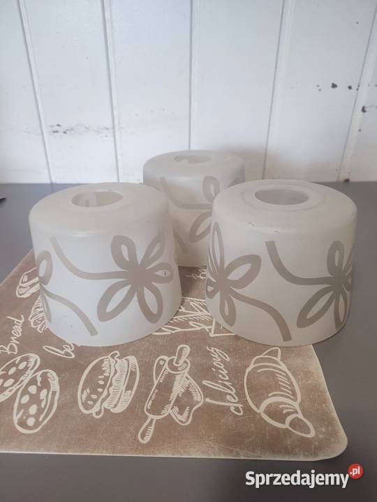 Klosze szklanne białe Abażury i klosze Ruda Śląska