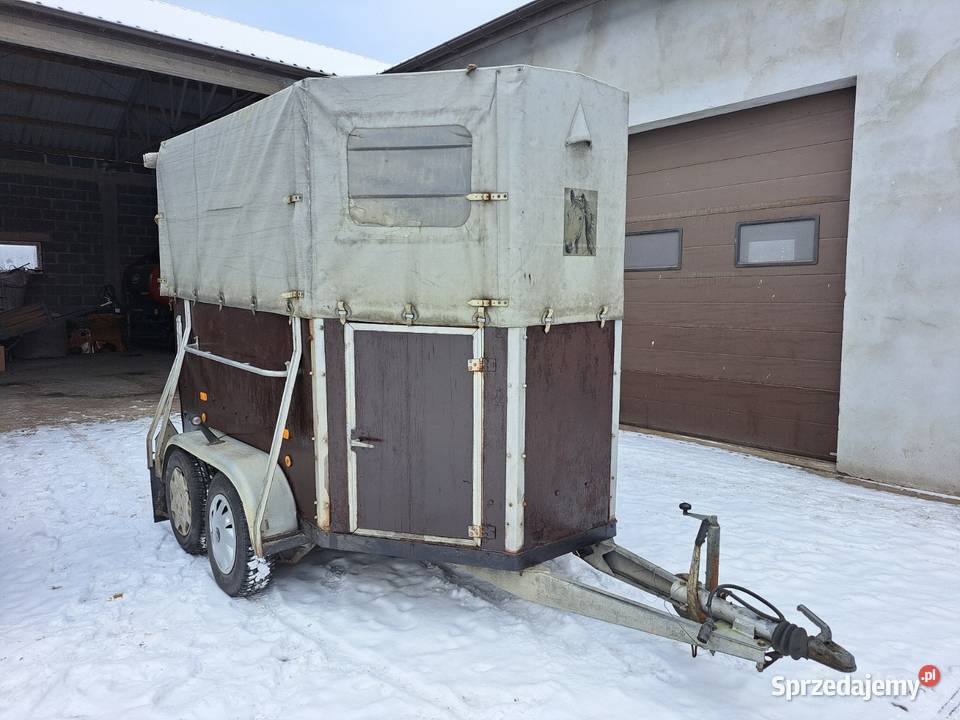 Przyczepa do przewozu zwierząt Boeckmann Rok produkcji 1991 Lasek
