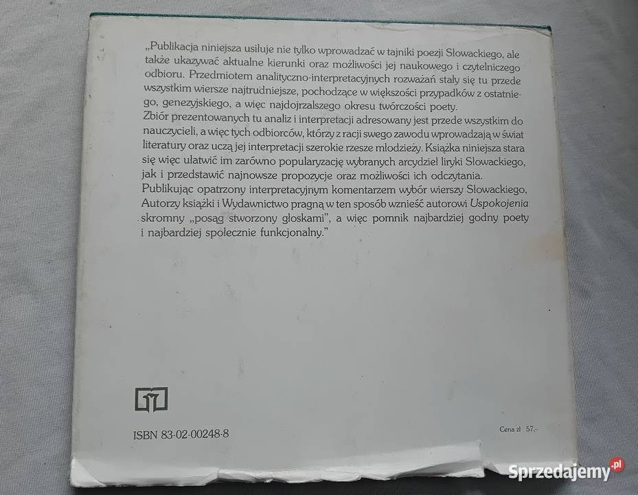 Juliusza Słowackiego rym błyskawicowy WSiP 1980