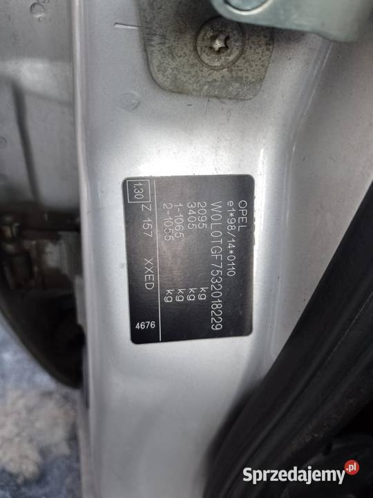 Opel Zafira A2002 r22 DTIKod Lak Z 157Całość 125KM Zduńska Wola