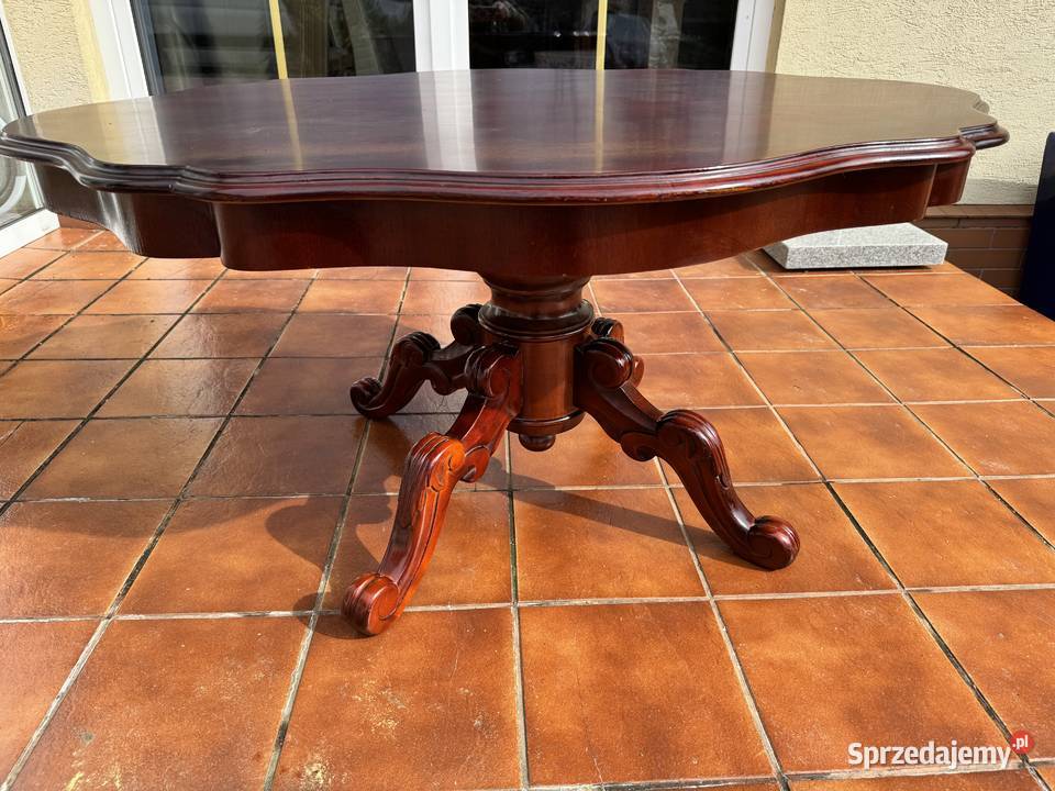 Ława stylowa owalna stolik kawowy Sulbiny