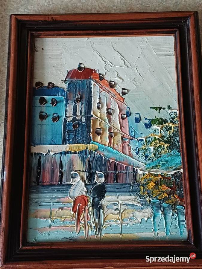 vintage obrazki malowane ręcznie Nowy Targ
