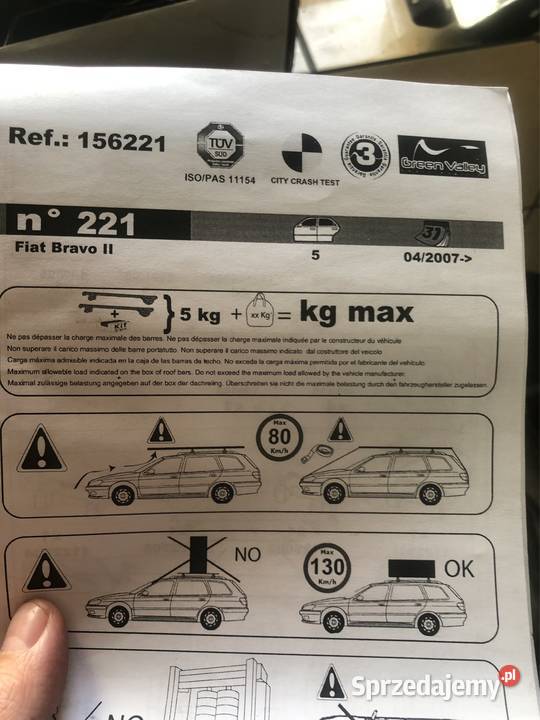 Bagażnik dachowy Fiat bravo II Bagażniki Bielsko-Biała