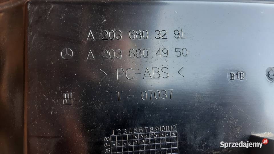 schowek pasażera prawy mercedes c w203 czarny Motoryzacja dolnośląskie Dębno
