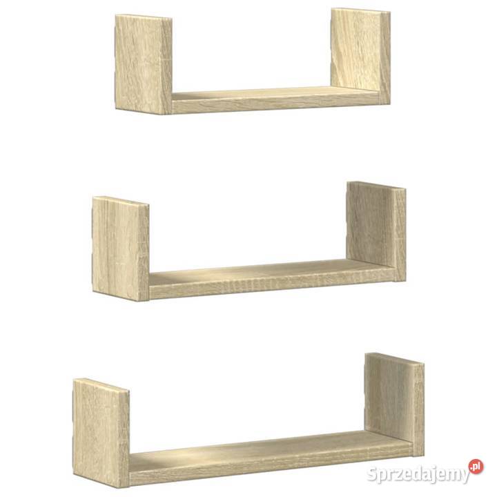 vidaXL Półki ścienne 3 dąb sonomaSKU853310 Warszawa