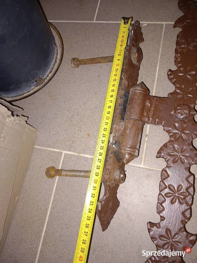 Zawiasy kute szyldy klamka zamek małopolskie Ptaszkowa