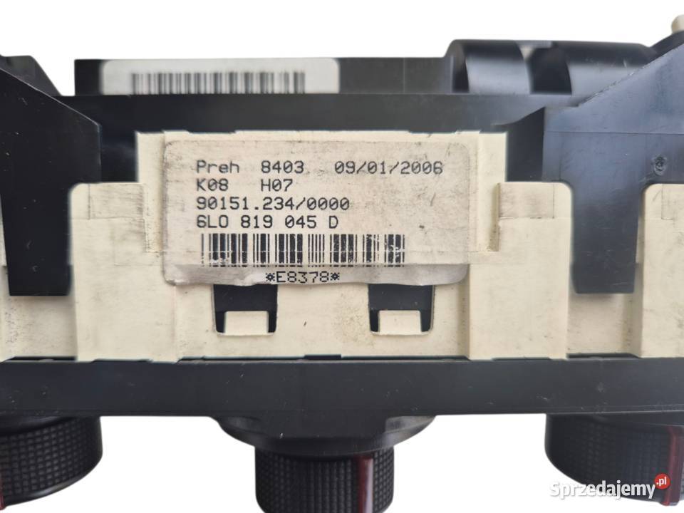 PANEL STEROWANIA NAWIEWU SEAT IBIZA III CORDOBA świętokrzyskie Działoszyce