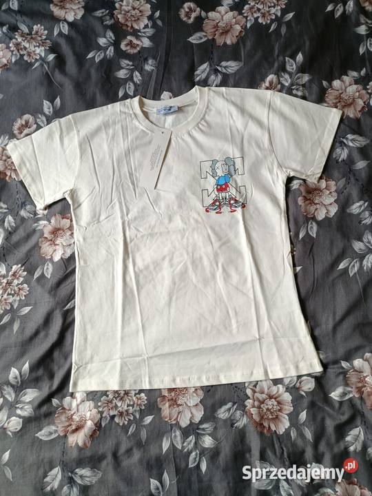 Tshirt bawełniany Off White biały XL regular fit Białystok