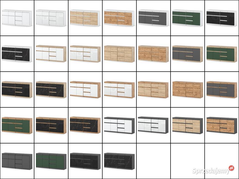 Duża Komoda Szafka 160 5 Szuflad Nowoczesna 160cm Elbląg