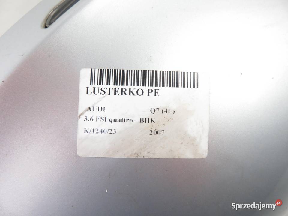 LUSTERKO PRAWE AUDI Q7 4L1857410C 4L0857538F Części samochodowe małopolskie