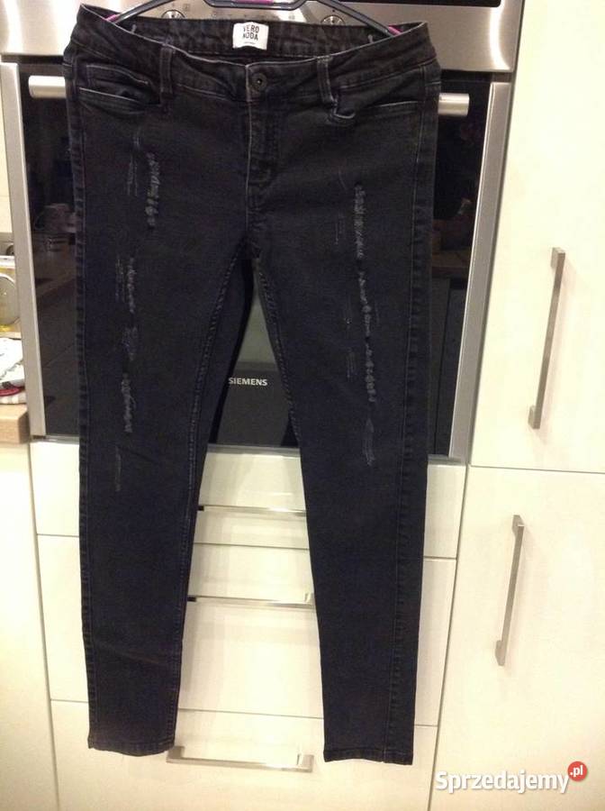 Spodnie Jeans Czarne Damskie VERO MODA r L