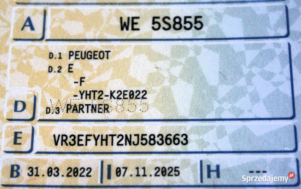 Peugeot Partner ChłodniaMroźnia L2 FV23 Carrier Peugeot