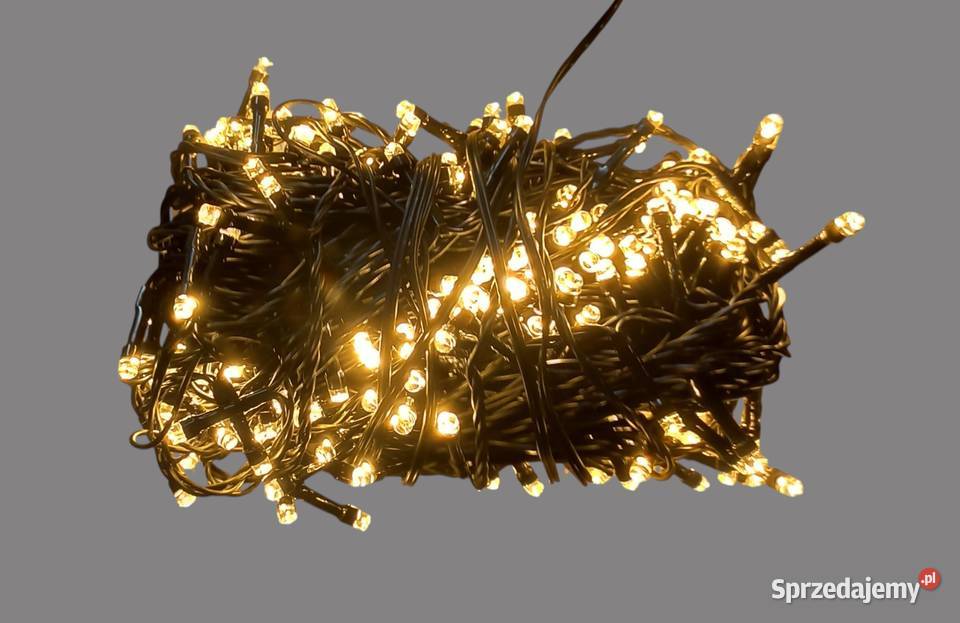 Lampki choinkowe podwójne łańcuchy świetlne LED wielokolorowy małopolskie Chrzanów