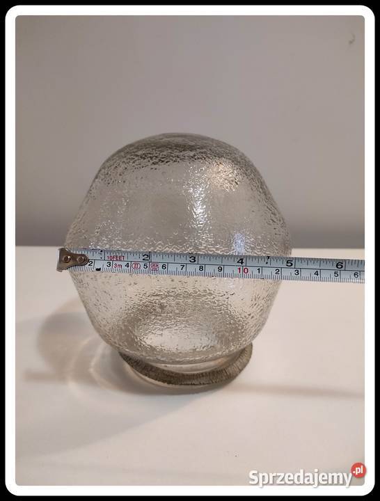 Szklany kulisty klosz zewnętrzny lampa Płock sprzedam