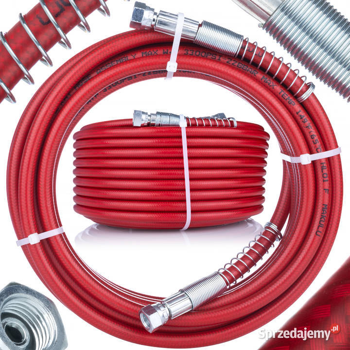 Wąż Stalowy do Agregatu Malarskiego 30m 228 bar Ludźmierz