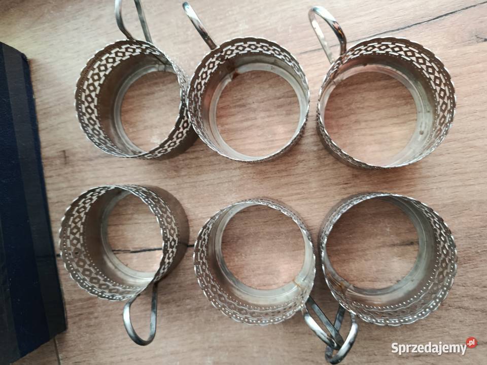 Koszyczki metalowe do szklanekz czasów PRL zachodniopomorskie Choszczno