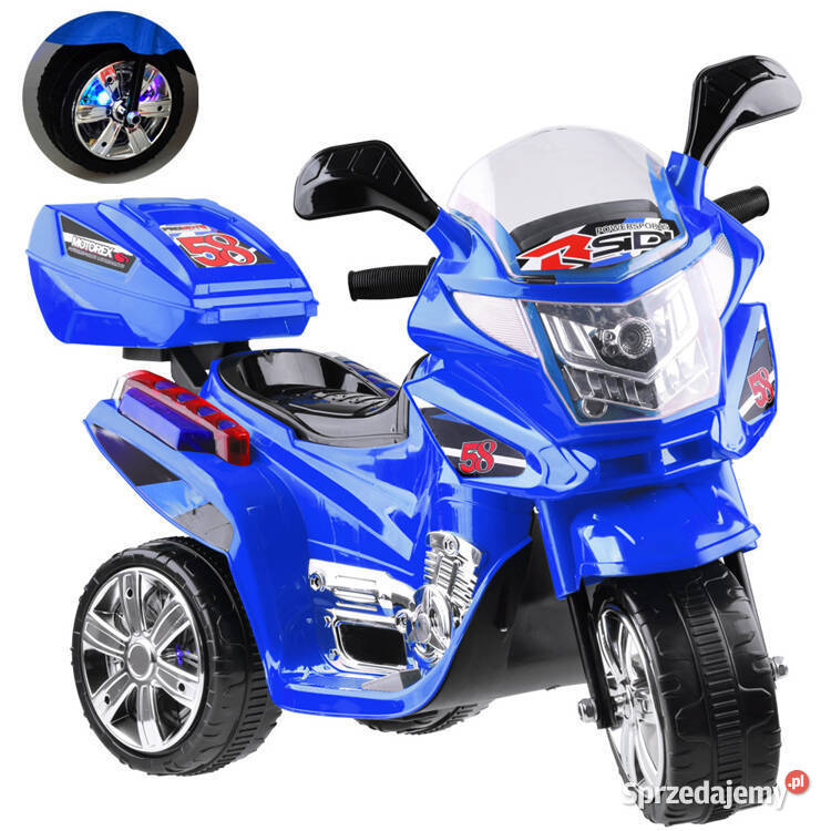 Motorek na akumulator kolorowe światła led świętokrzyskie Kielce
