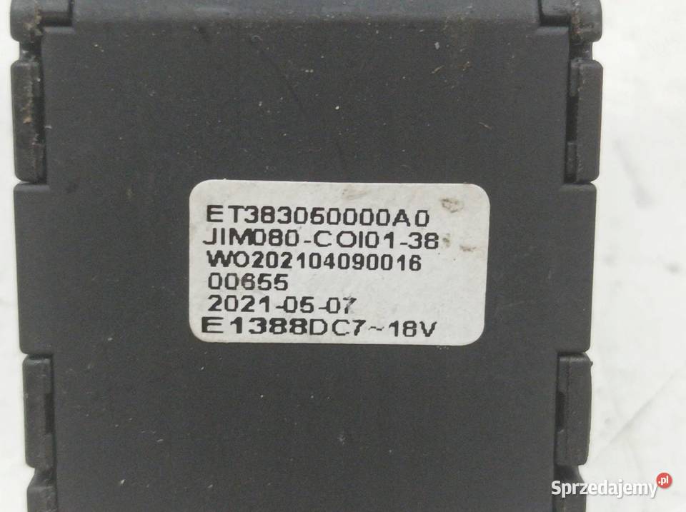 CZUJNIK SENSOR IMMOBLIZERA PĘTLA ET383050000A0 Rok produkcji 2022 sprzedam