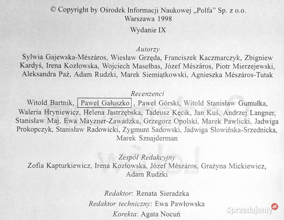 Vademecum Leków SGajewskaMeszaros WGrzęda Chełm