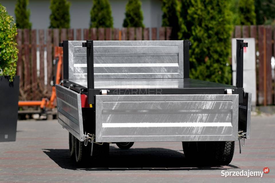 Przyczepa rolnicza dwuosiowa 25T z kiprem nieuszkodzony Tajęcina