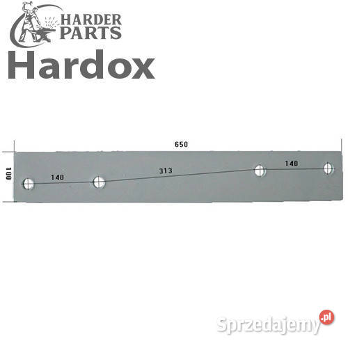 Płoza długa HARDOX 123164P części do pługa KRONE Suwałki