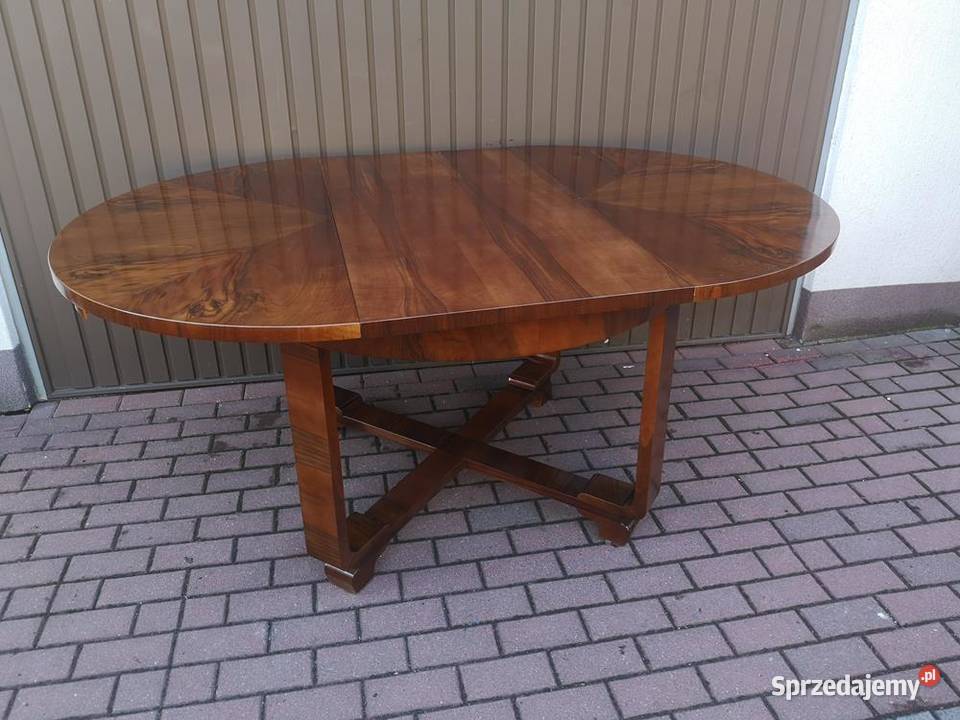 Stół ArtDeco Orzech Okrągły Rozkładany 120 Swarzędz sprzedam