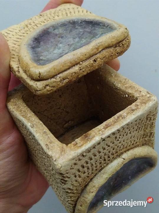 Szkatułka rękodzieło handmade vintage retro