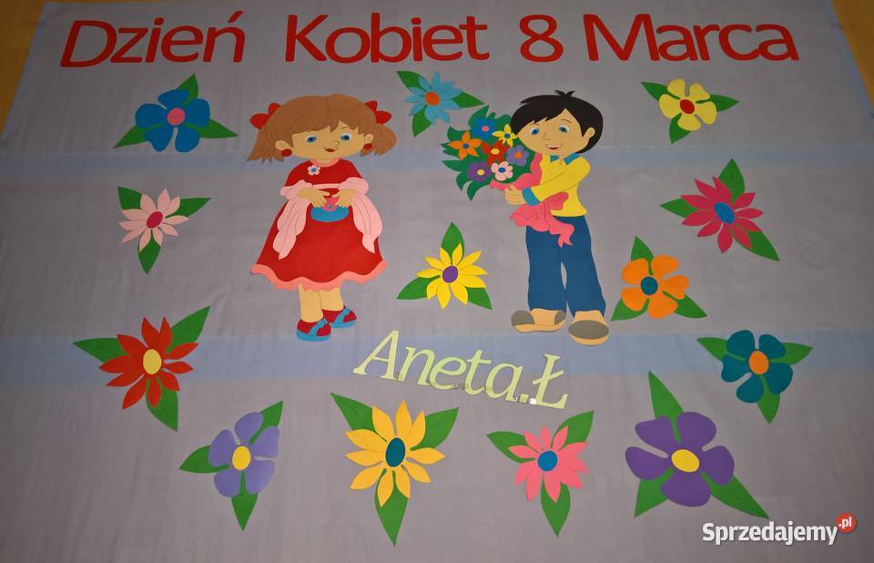 Dekoracja na Dzień Kobiet z brystolu 504 102 444