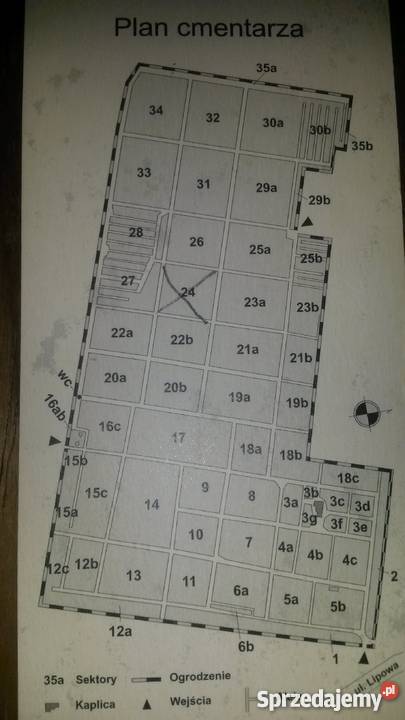 Sprzedam grób ziemny LUBLIN cmentarz Lipowej Grunty i działki