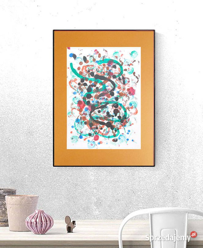 abstrakcyjna grafika na ścianę dekoracja Warszawa