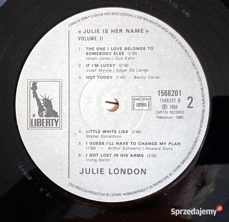 Julie London Julie Is Her Name Volume II Szczecin