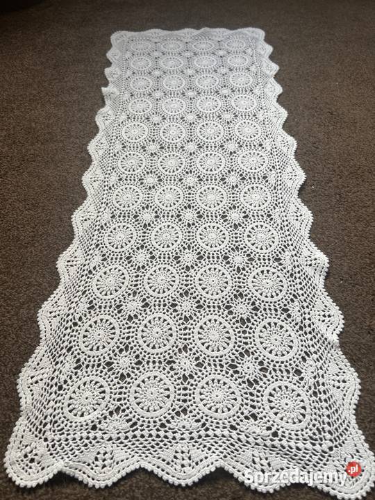 Bieżnik szydełkowy ręcznie robiony do prywatnych Dom i Ogród Zabrze