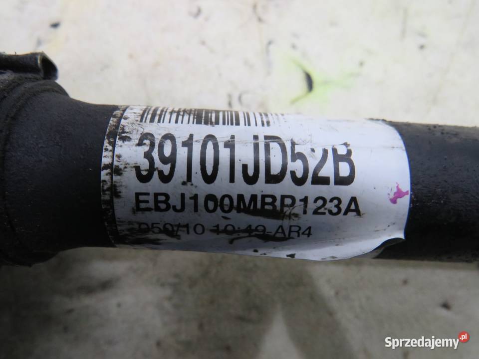 PÓŁOŚ LEWA QASHQAI J10 15 DCI 39101JD52B