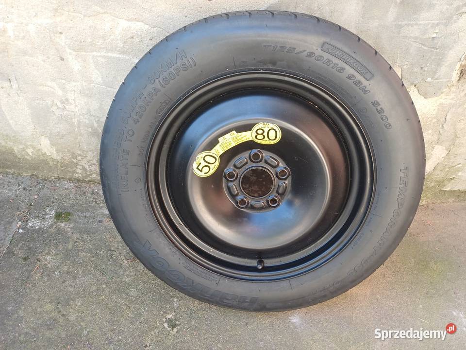 Koło dojazdowe zapas FORD T12590 R16 5x108zestaw sprzedam