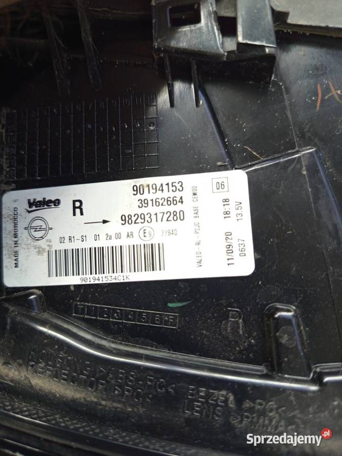 Lampa tył prawy corsa f orginalna osobowe Rzeszów sprzedam