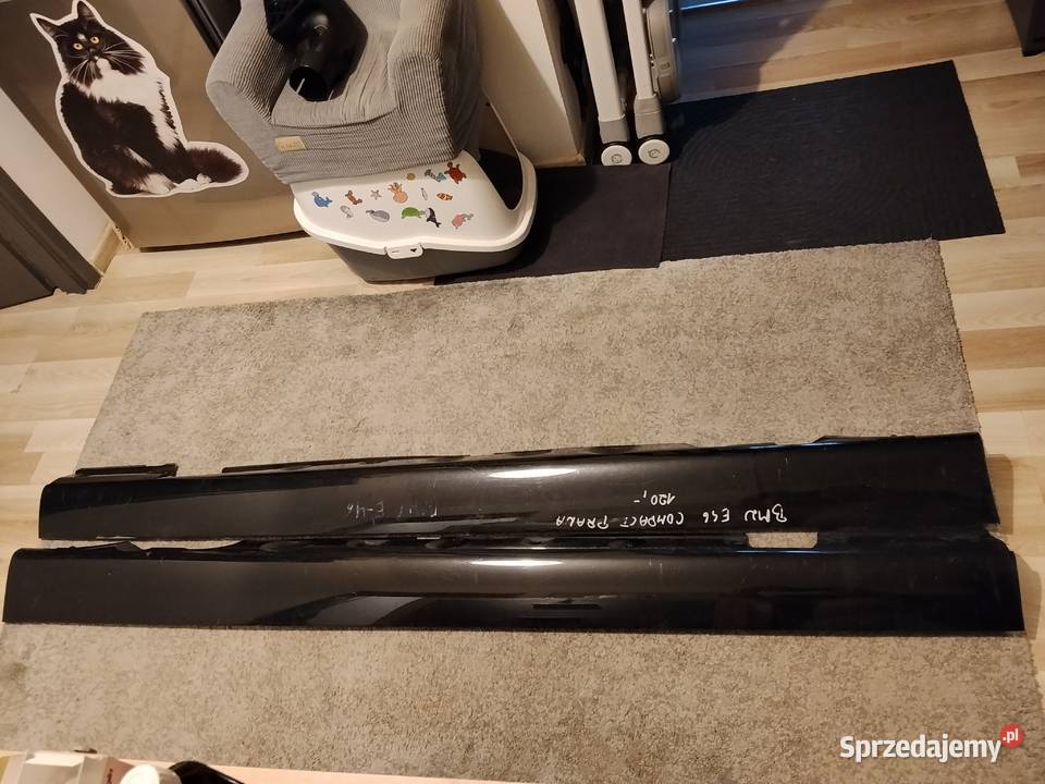 Nakładki progowe BMW E46 Compact kolor czarny Warszawa