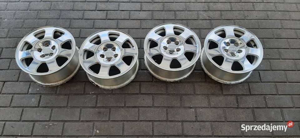 AUDI A3 8L ALUFELGI 5x100 CHROM 15 ET38 Audi OE pomorskie Kościerzyna