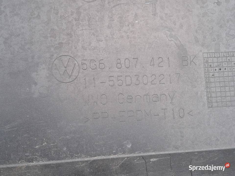 VW GOLF VII LIFT GTI GTD ZDERZAK TYŁ TYLNY PDC Bieleń