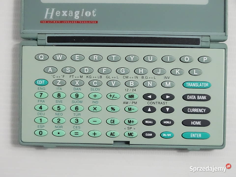 Retro Translator Hexaglot 1991 Kolekcjonerski Biłgoraj