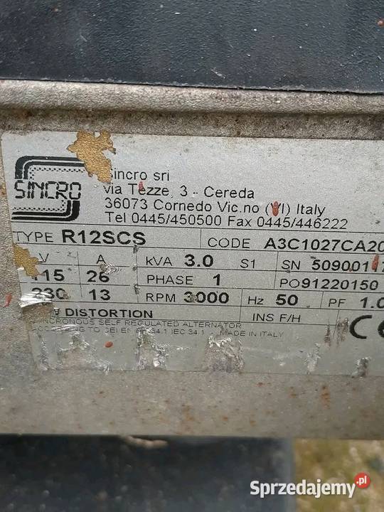 Agregat prądotwórczy Fogo 3kw Środa Wielkopolska