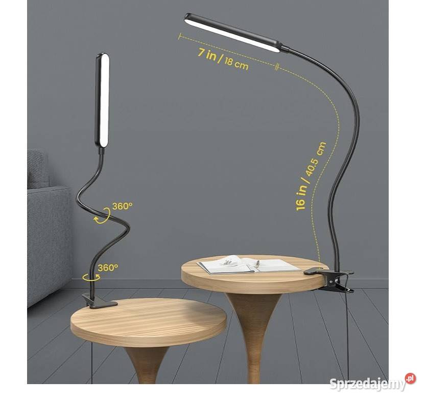 Lampka biurkowa LED z klipsem plus pilot Mieleszyn